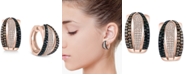 EFFY Collection EFFY&reg; Multicolor Diamond Hoop Earrings (1-1/8 ct. t.w.) in 14k Rose Gold